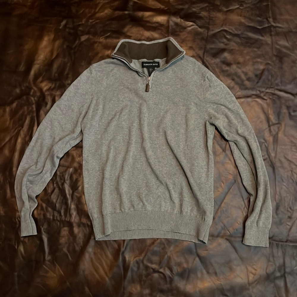 Grey collared sweater